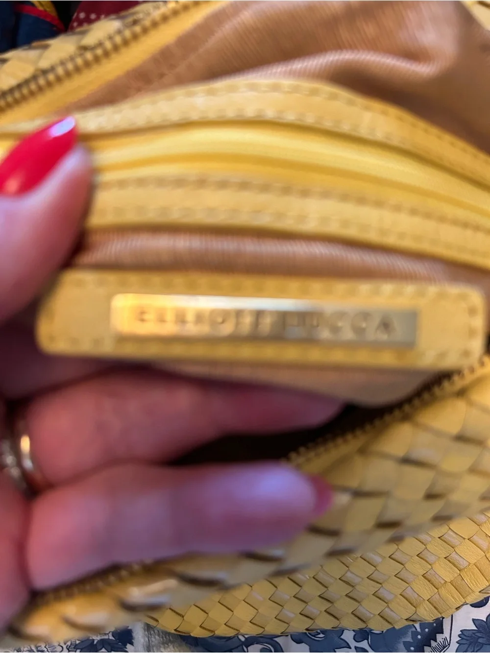 Elliott Lucca Woven Tassel Hobo in Yellow